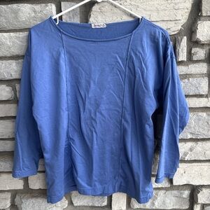 Dior Vintage Elegant Blue Top